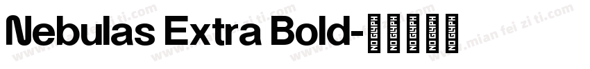 Nebulas Extra Bold字体转换